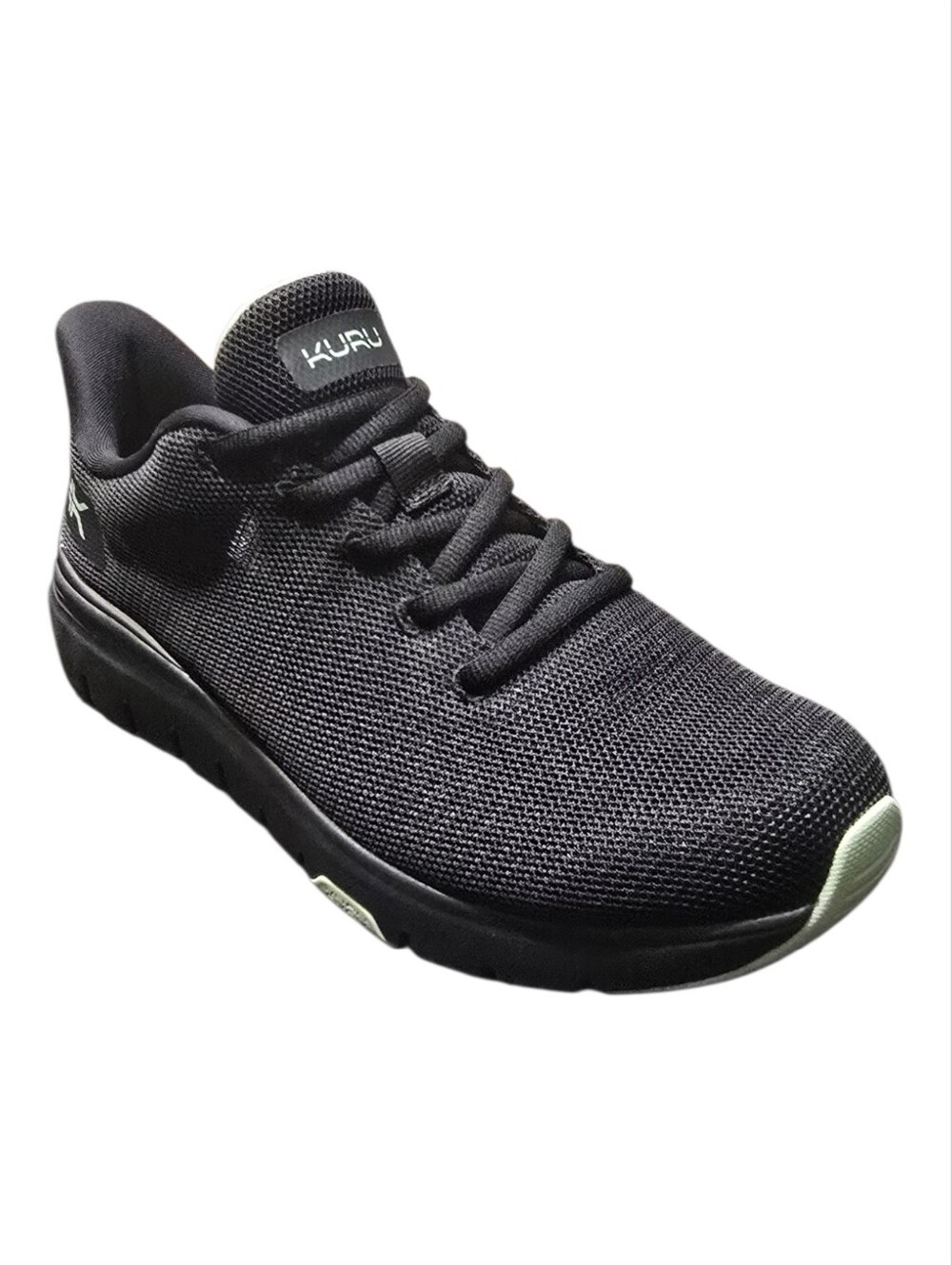 KURU FLEX Via Black Mesh Comfort Walking Sneakers